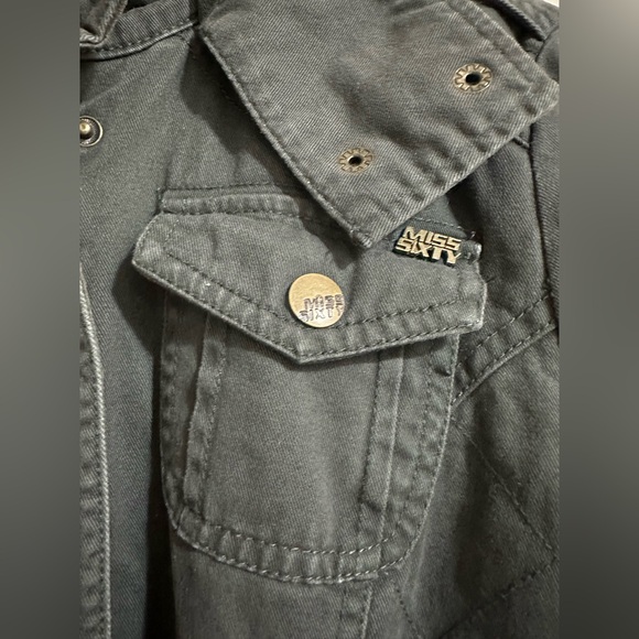 Miss Sixty Y2k Hooded Utility Jacket with Belt in Small - Picture 2 of 11